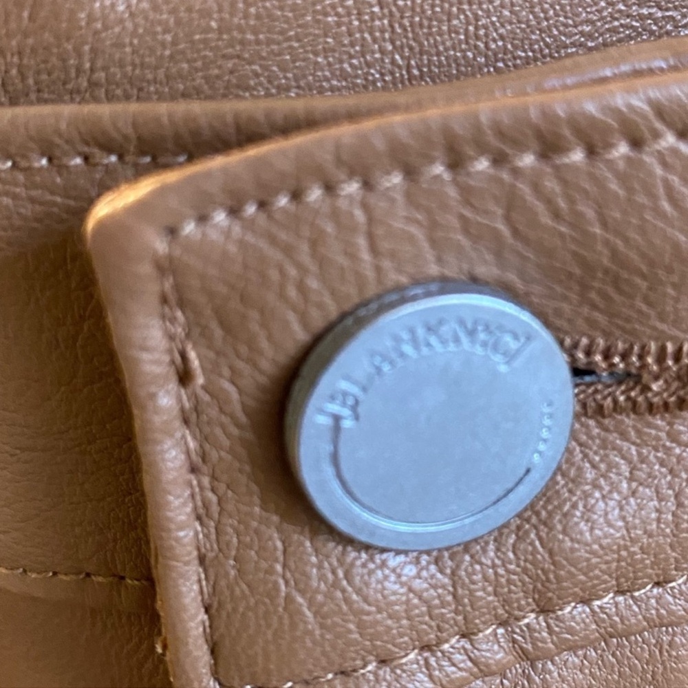 Camel Vegan Leather Pants - Picture 8 of 8